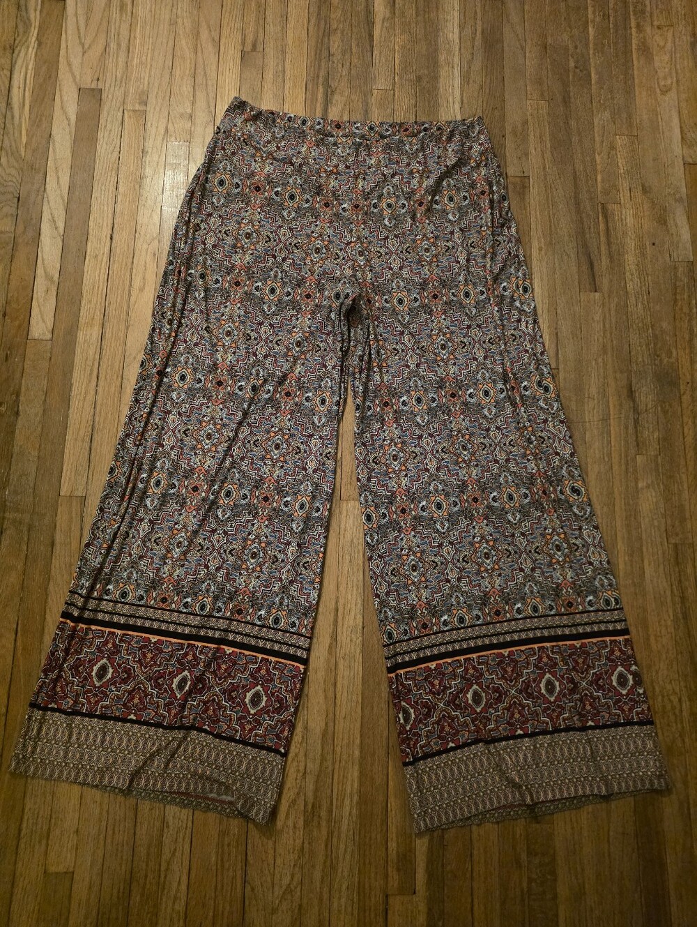 Cato Multi-Color Boho Wide-Leg Pants - Like New!!!